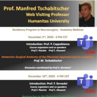 Anatomy Webinar by Prof. Manfred Tschabitscher